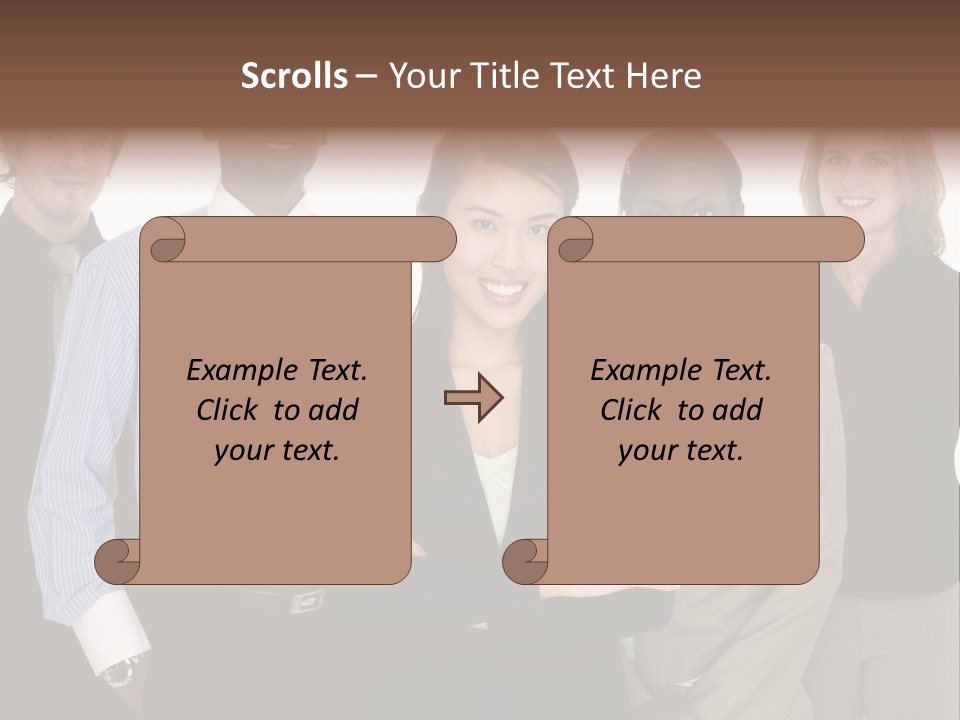 Large Black Fashionable PowerPoint Template