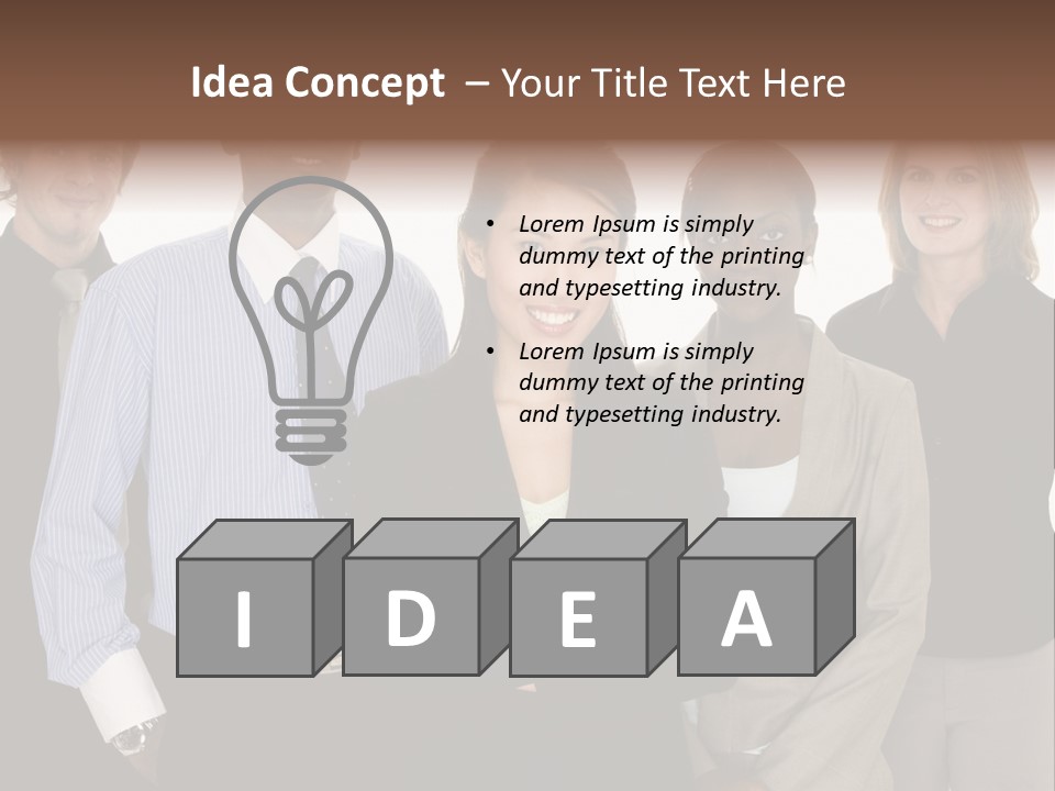 Large Black Fashionable PowerPoint Template