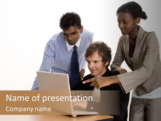 Businesswoman Female Business PowerPoint Template