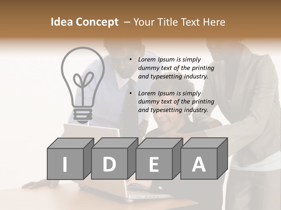 Businesswoman Female Business PowerPoint Template