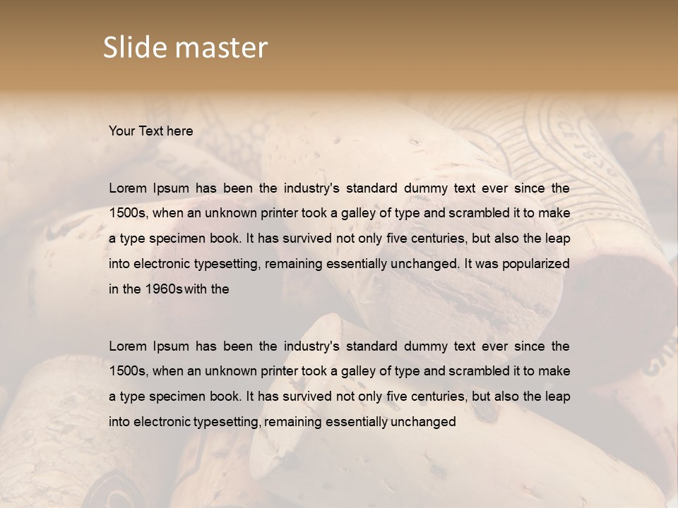 Drink Wood Grape PowerPoint Template