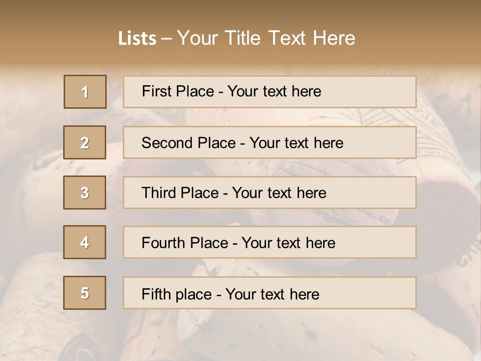 Drink Wood Grape PowerPoint Template