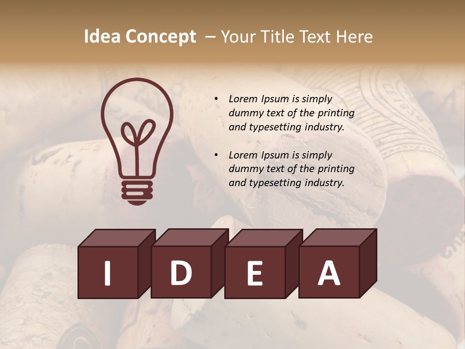 Drink Wood Grape PowerPoint Template