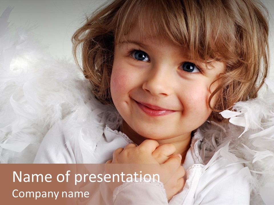 Child Childhood Laugh PowerPoint Template