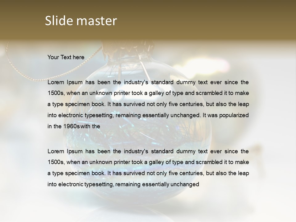 Decoration Season Joy PowerPoint Template