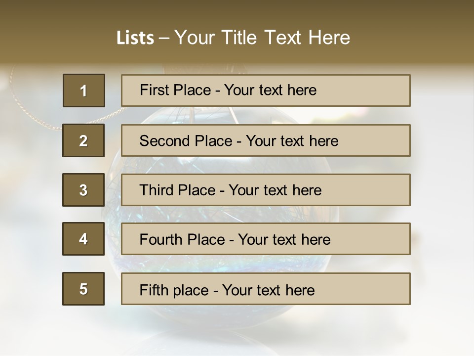 Decoration Season Joy PowerPoint Template