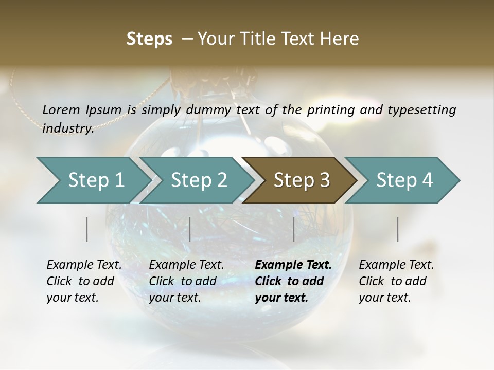 Decoration Season Joy PowerPoint Template