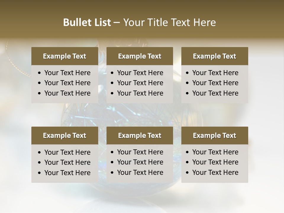 Decoration Season Joy PowerPoint Template