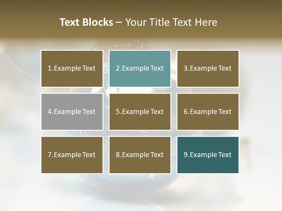 Decoration Season Joy PowerPoint Template