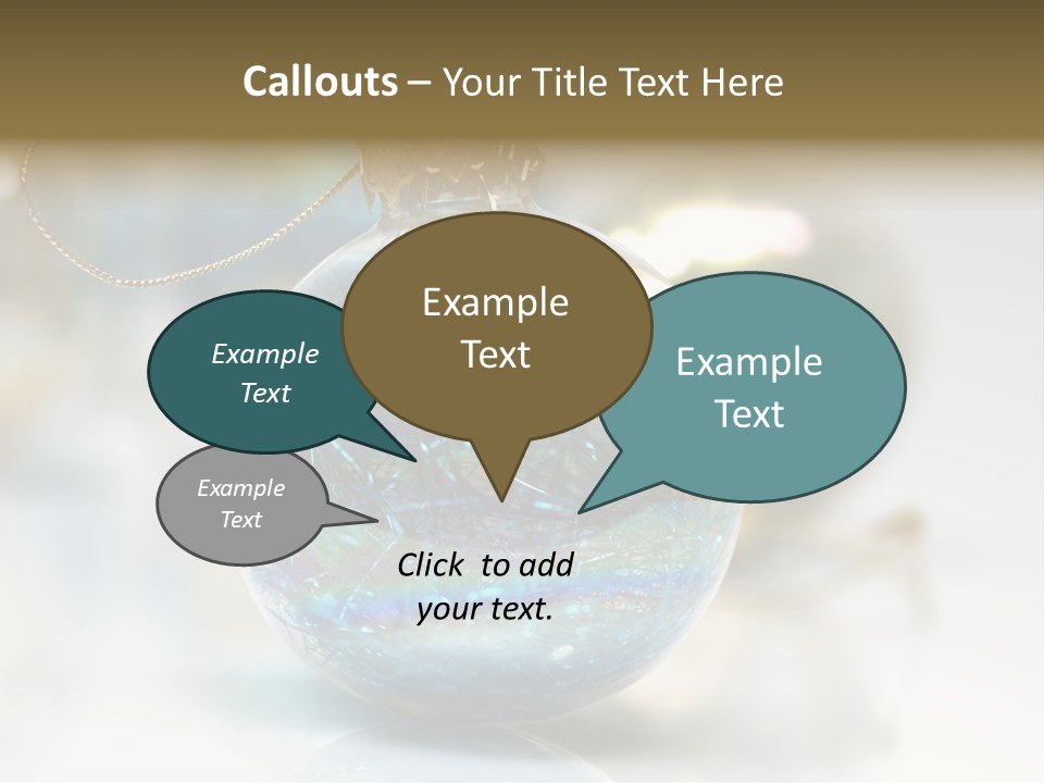 Decoration Season Joy PowerPoint Template