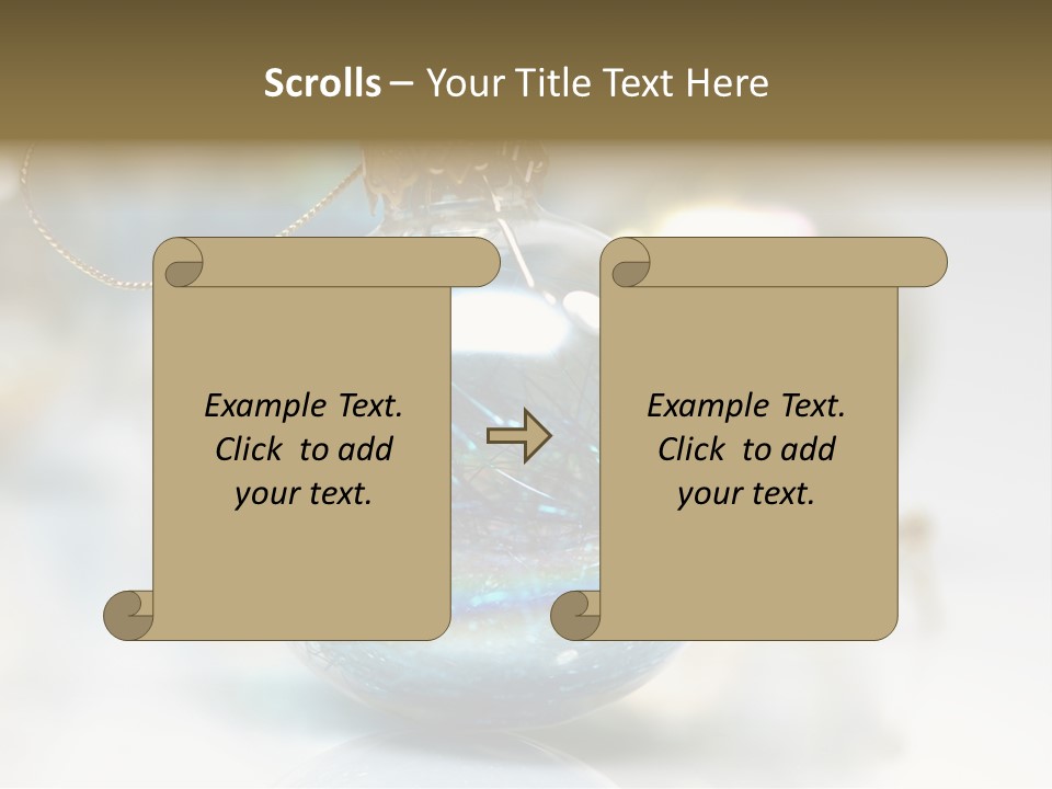 Decoration Season Joy PowerPoint Template