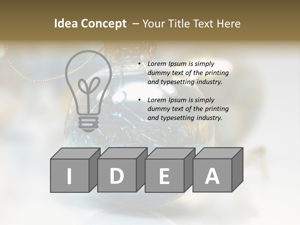 Decoration Season Joy PowerPoint Template