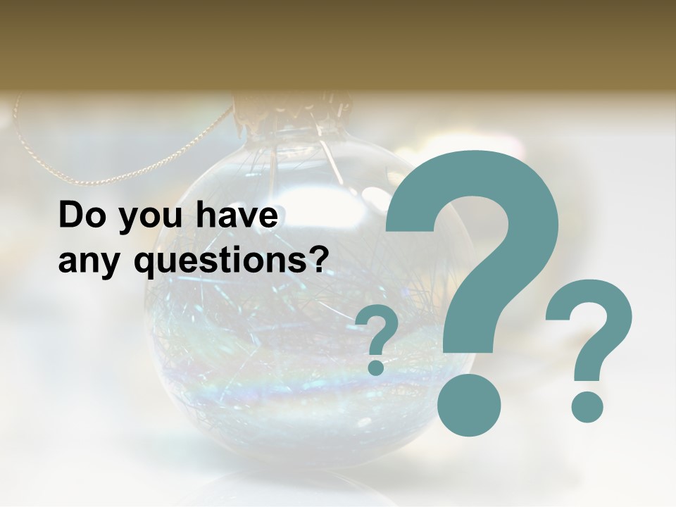 Decoration Season Joy PowerPoint Template