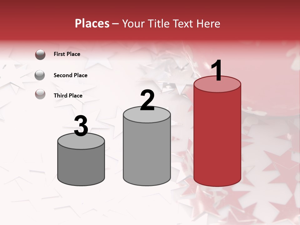 Garland Christmas Tree Ball PowerPoint Template