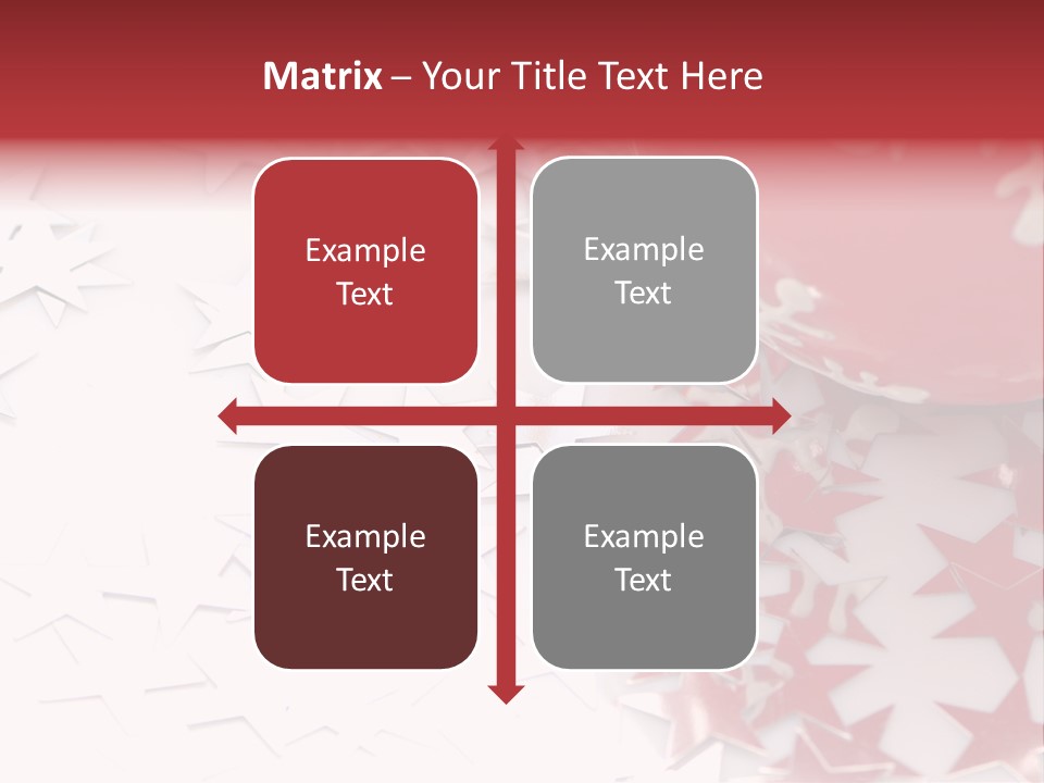 Garland Christmas Tree Ball PowerPoint Template