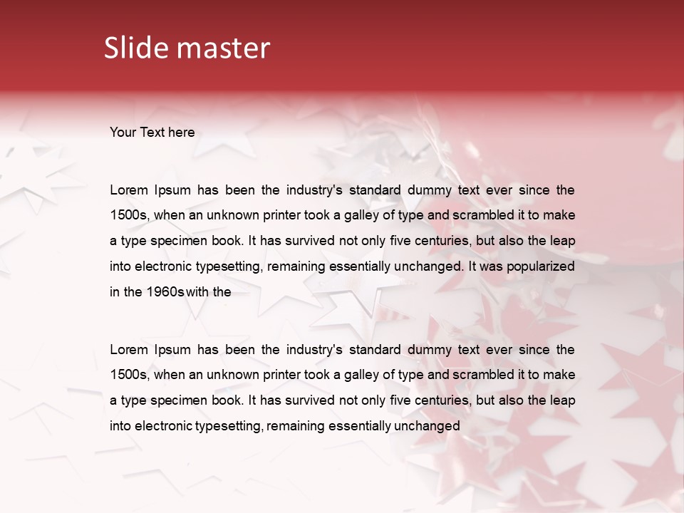 Garland Christmas Tree Ball PowerPoint Template