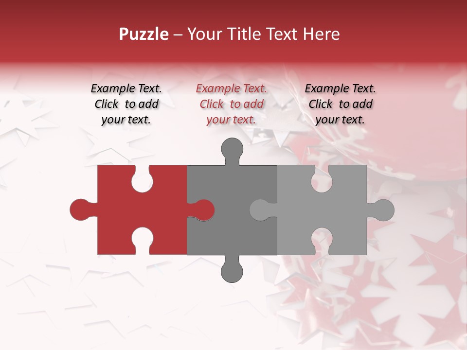 Garland Christmas Tree Ball PowerPoint Template