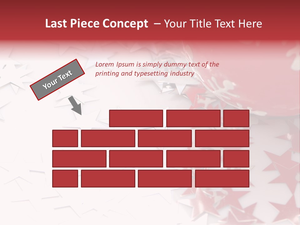 Garland Christmas Tree Ball PowerPoint Template