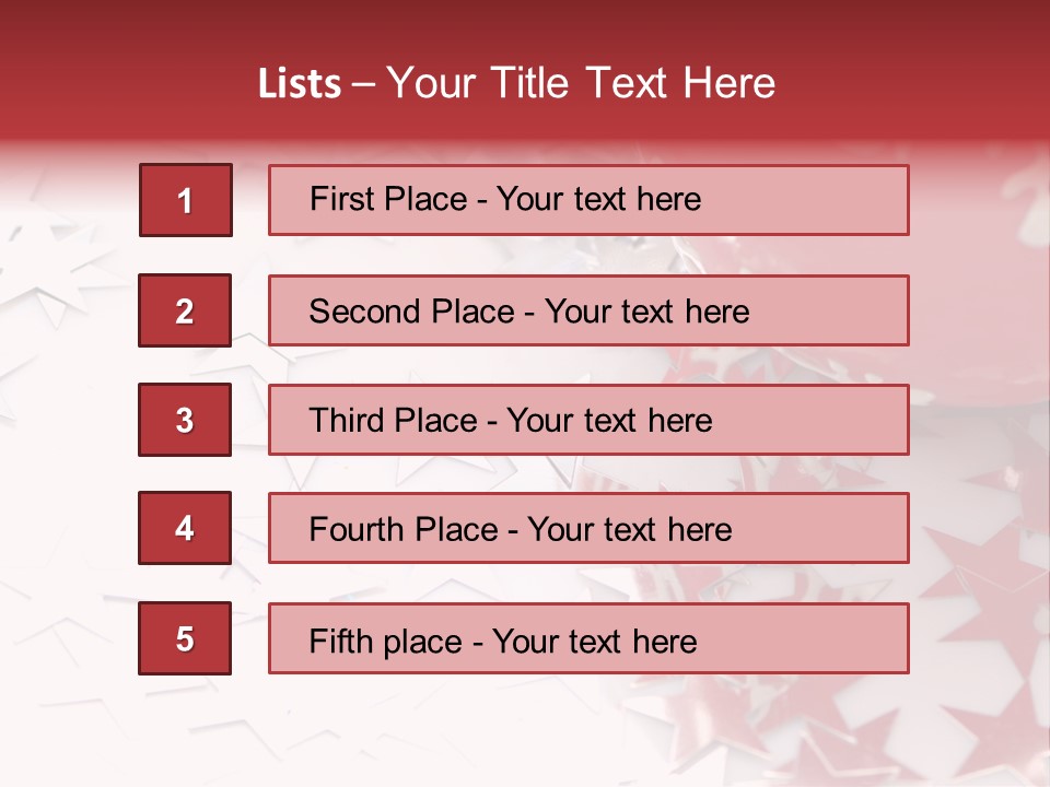 Garland Christmas Tree Ball PowerPoint Template