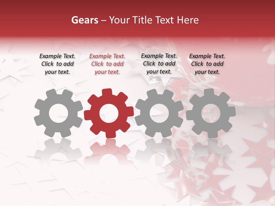 Garland Christmas Tree Ball PowerPoint Template