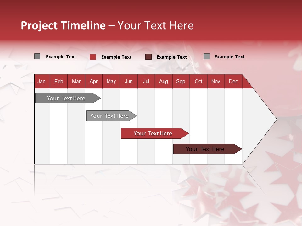 Garland Christmas Tree Ball PowerPoint Template