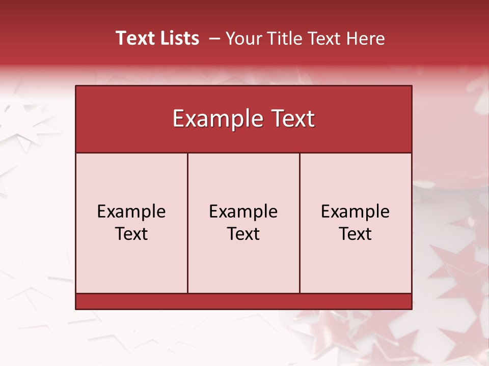 Garland Christmas Tree Ball PowerPoint Template