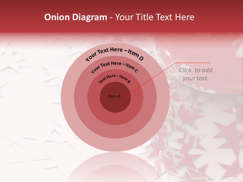 Garland Christmas Tree Ball PowerPoint Template