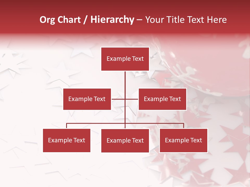Garland Christmas Tree Ball PowerPoint Template