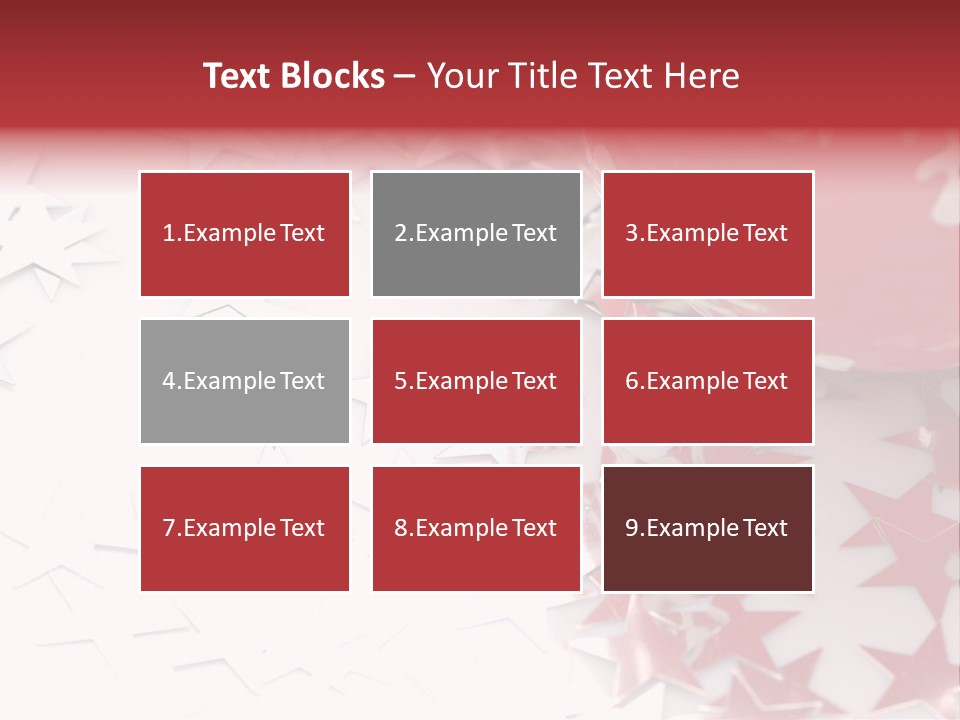 Garland Christmas Tree Ball PowerPoint Template