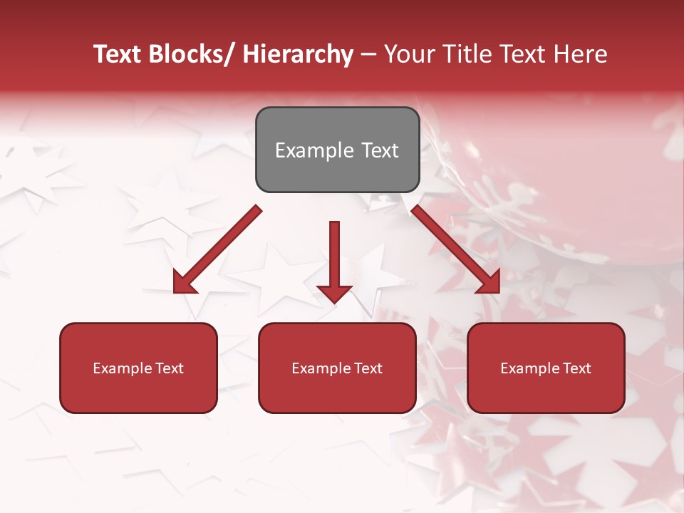 Garland Christmas Tree Ball PowerPoint Template