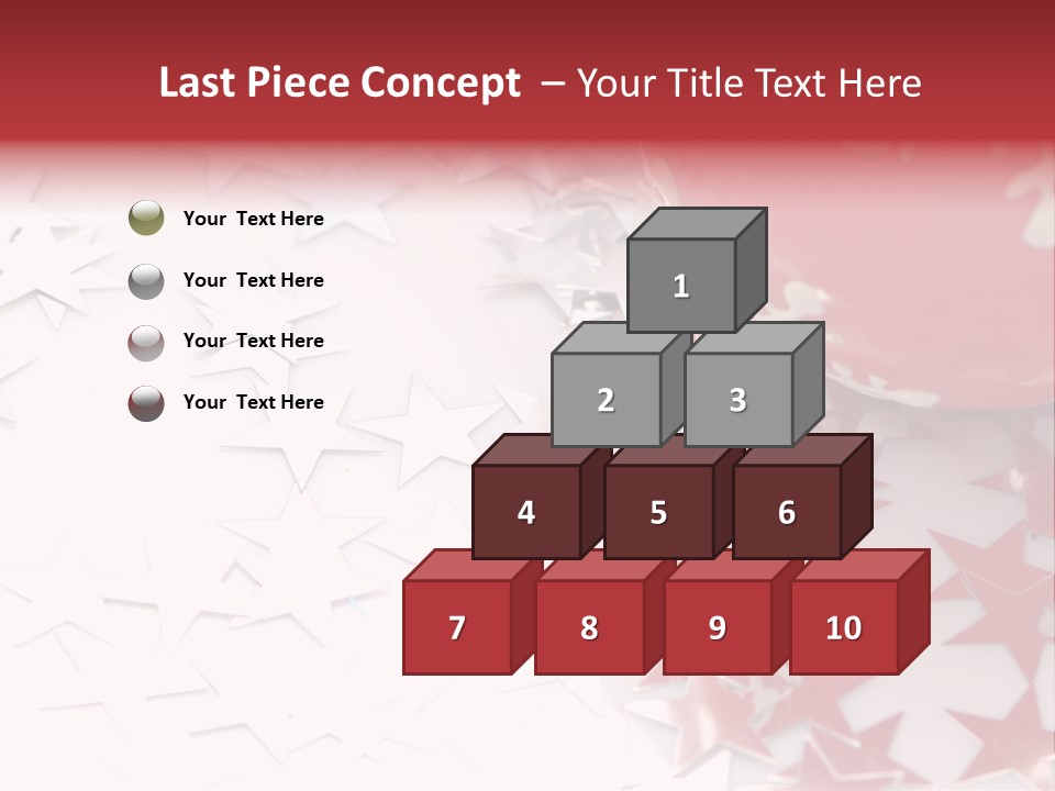 Garland Christmas Tree Ball PowerPoint Template