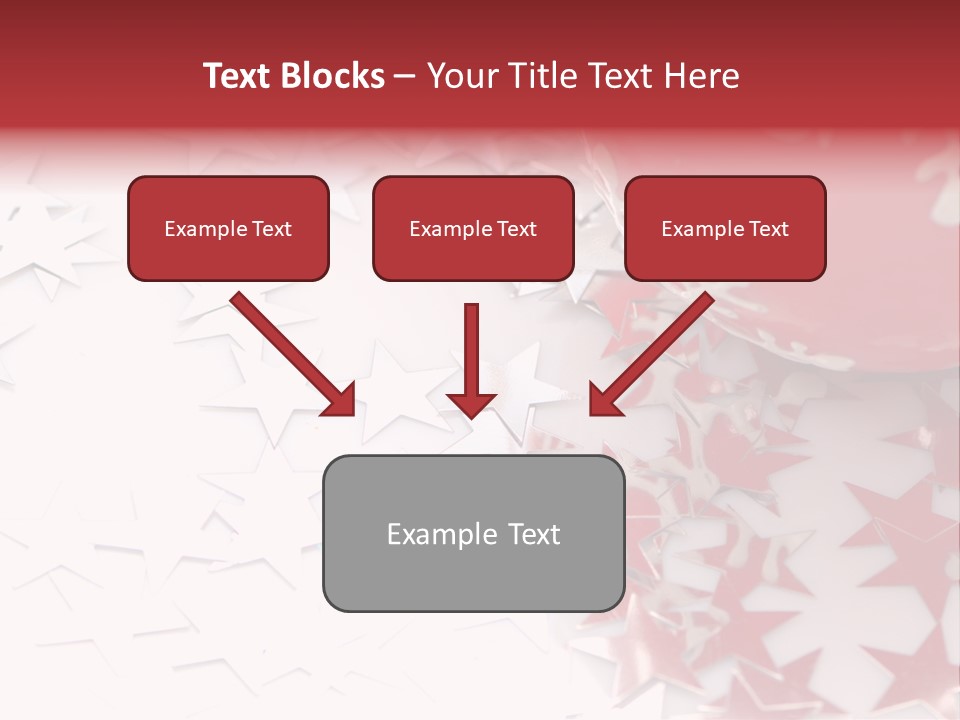 Garland Christmas Tree Ball PowerPoint Template