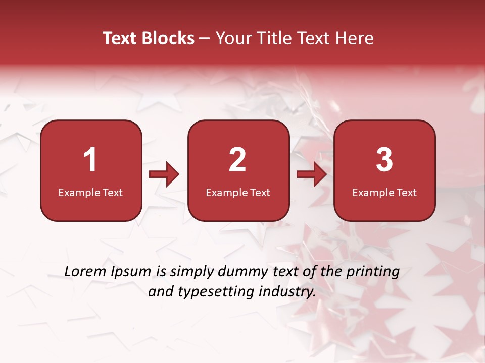 Garland Christmas Tree Ball PowerPoint Template
