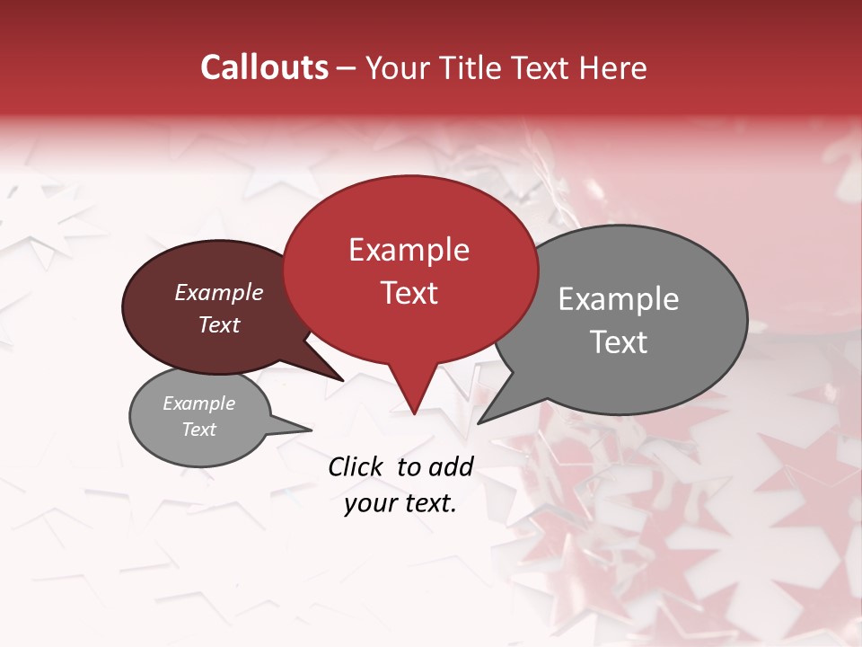 Garland Christmas Tree Ball PowerPoint Template