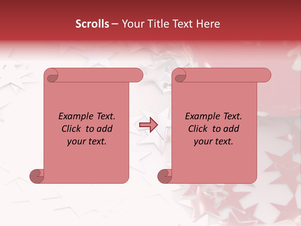 Garland Christmas Tree Ball PowerPoint Template