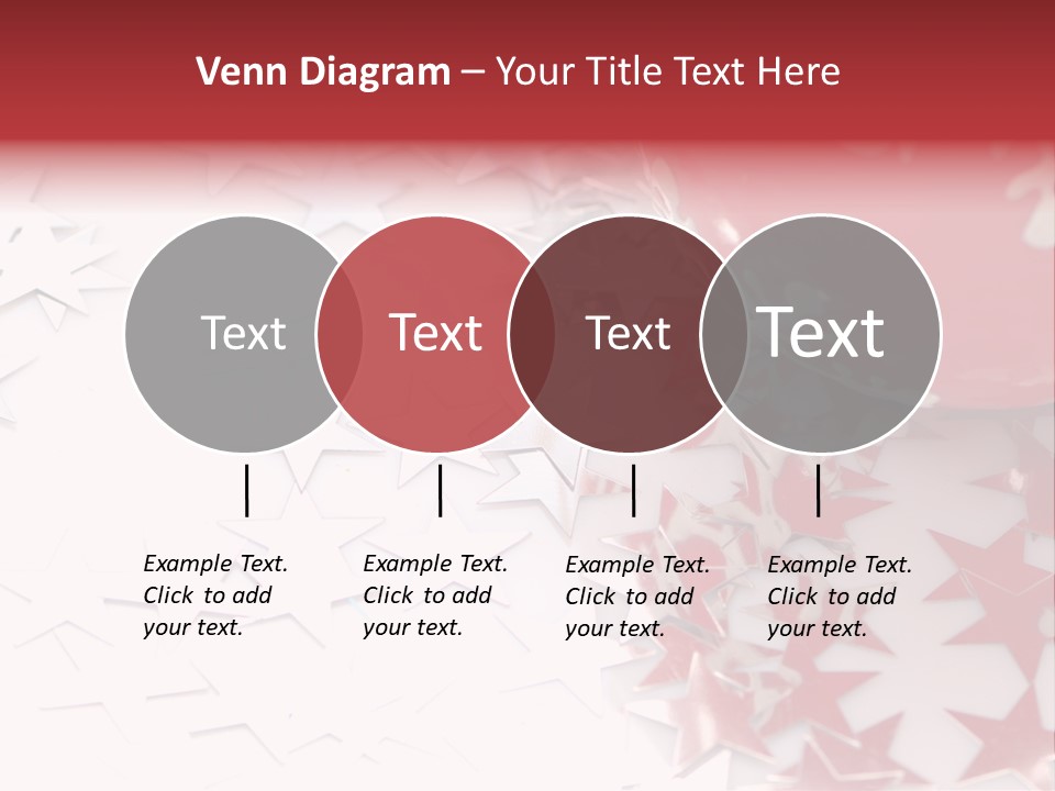 Garland Christmas Tree Ball PowerPoint Template