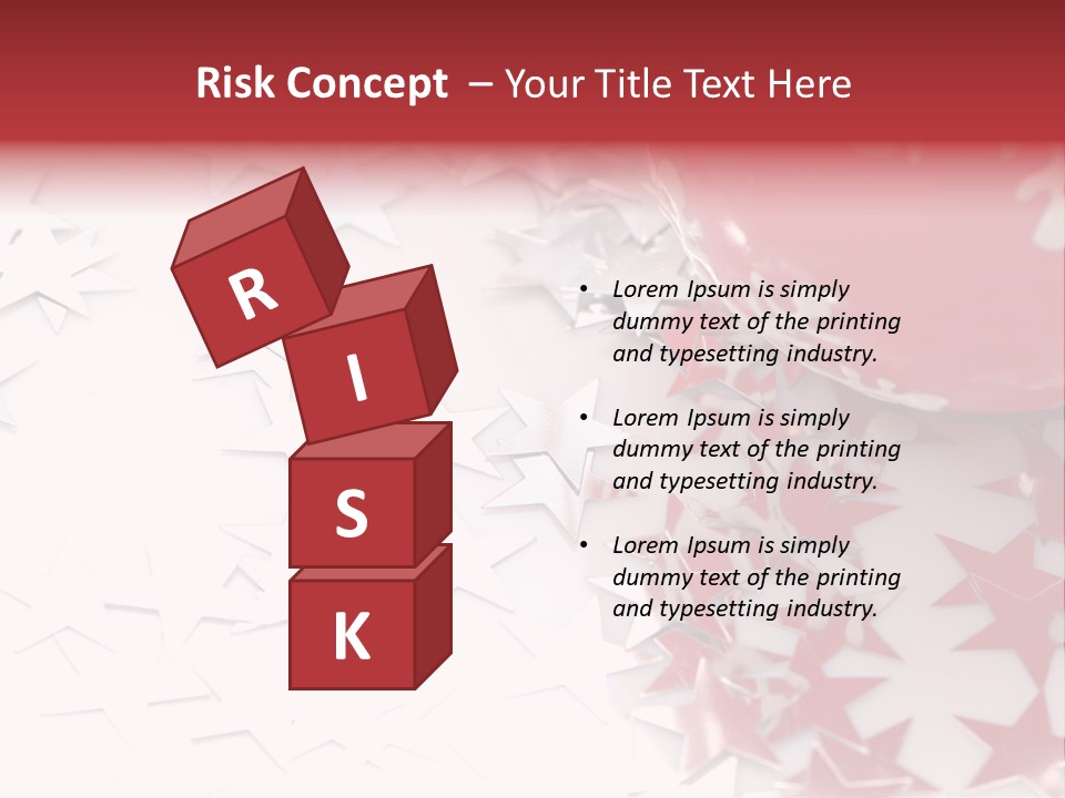 Garland Christmas Tree Ball PowerPoint Template