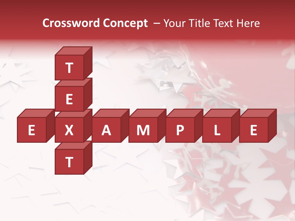 Garland Christmas Tree Ball PowerPoint Template