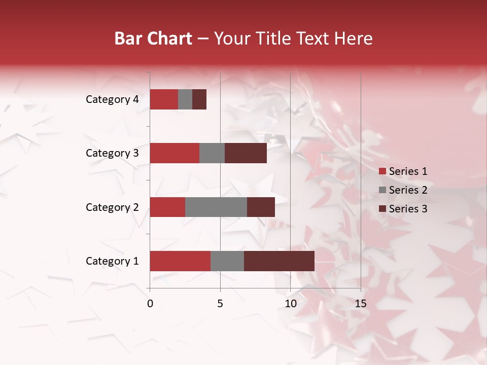 Garland Christmas Tree Ball PowerPoint Template