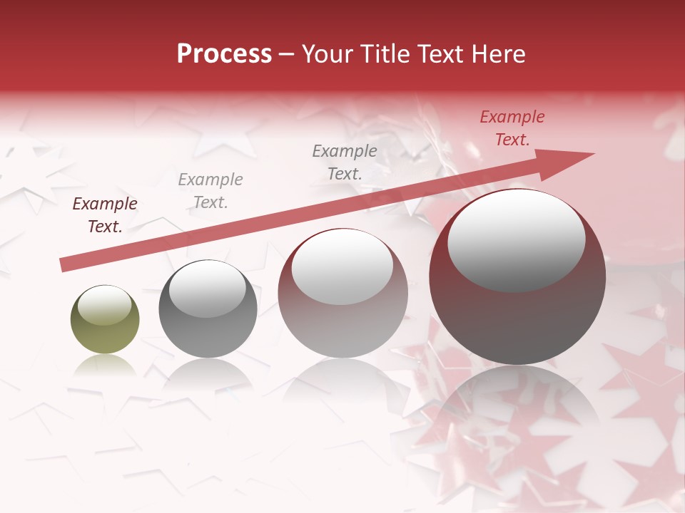 Garland Christmas Tree Ball PowerPoint Template