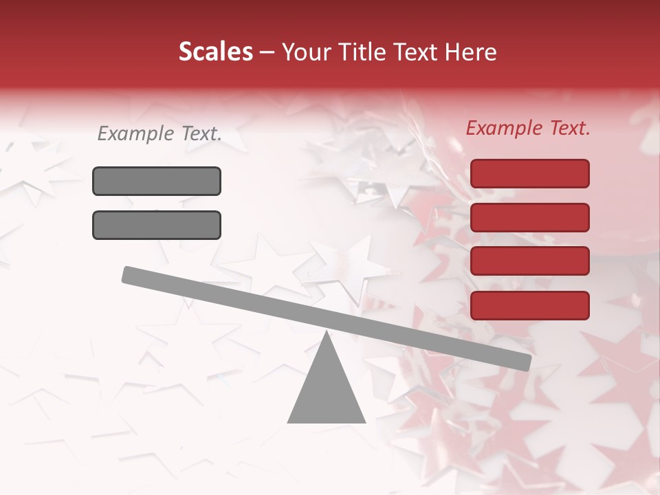 Garland Christmas Tree Ball PowerPoint Template