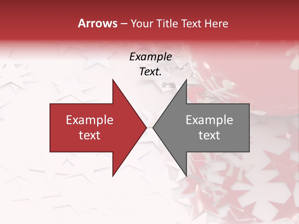 Garland Christmas Tree Ball PowerPoint Template