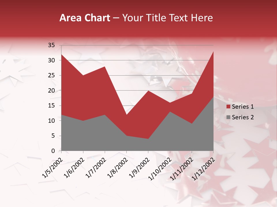 Garland Christmas Tree Ball PowerPoint Template