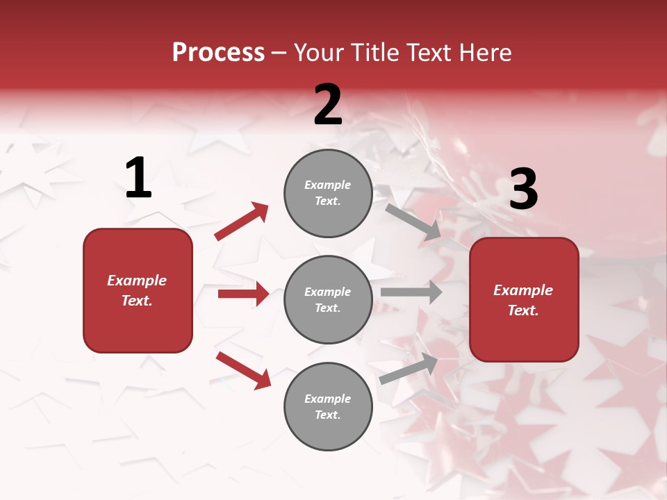 Garland Christmas Tree Ball PowerPoint Template