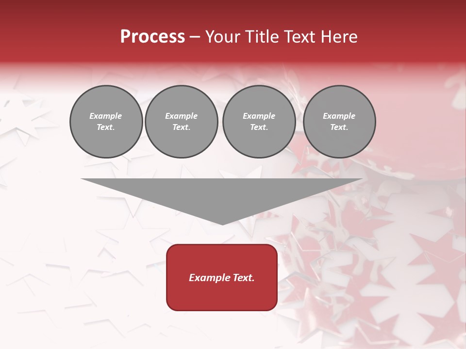 Garland Christmas Tree Ball PowerPoint Template