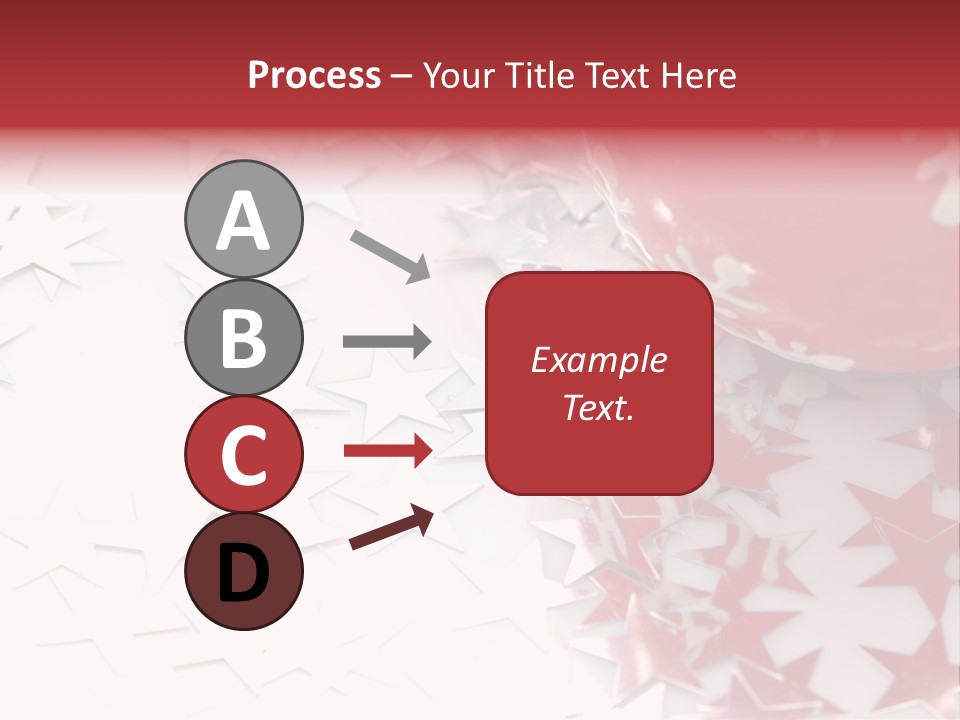 Garland Christmas Tree Ball PowerPoint Template