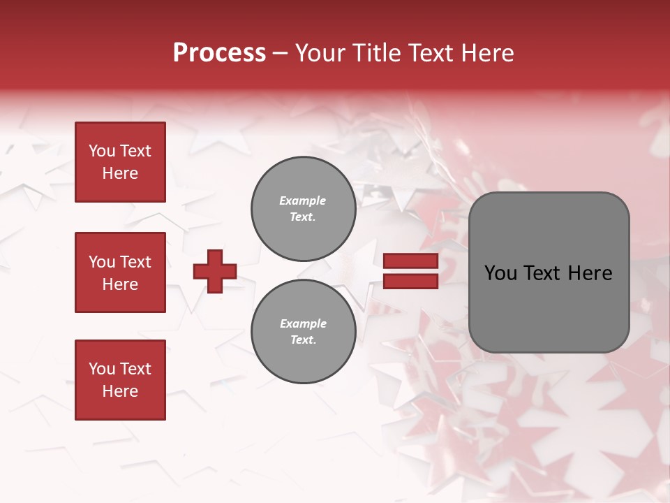 Garland Christmas Tree Ball PowerPoint Template