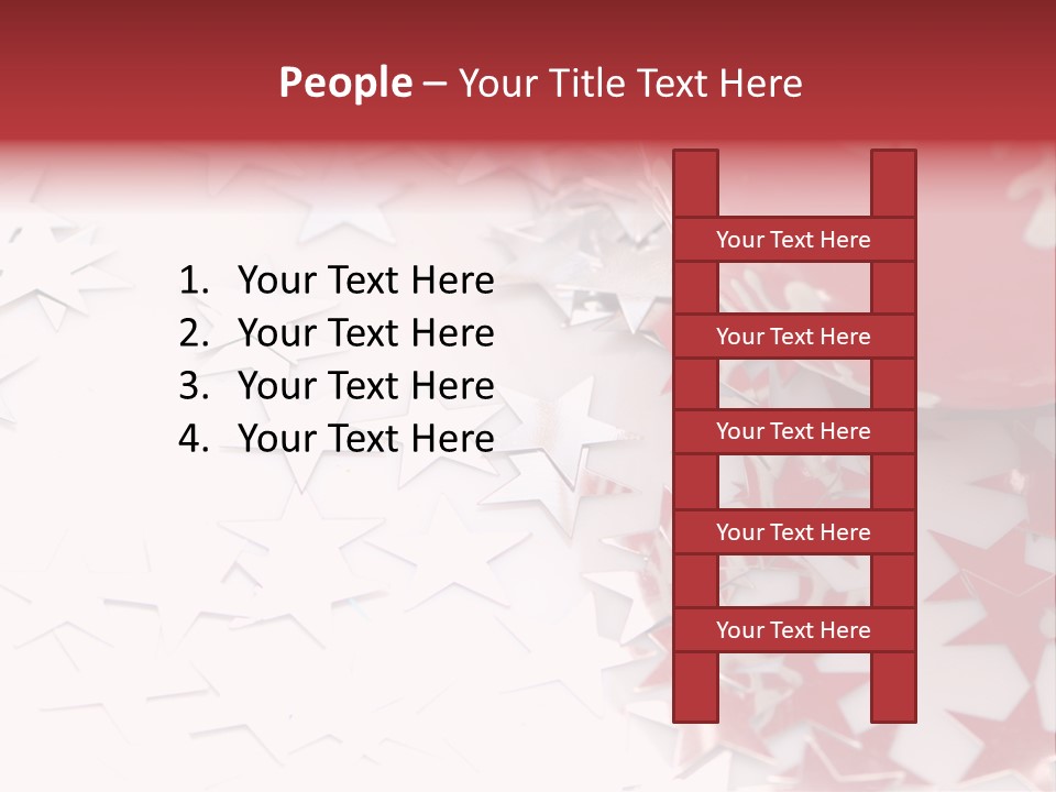 Garland Christmas Tree Ball PowerPoint Template