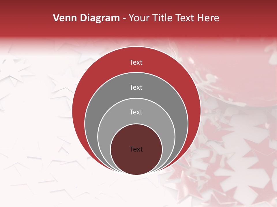 Garland Christmas Tree Ball PowerPoint Template