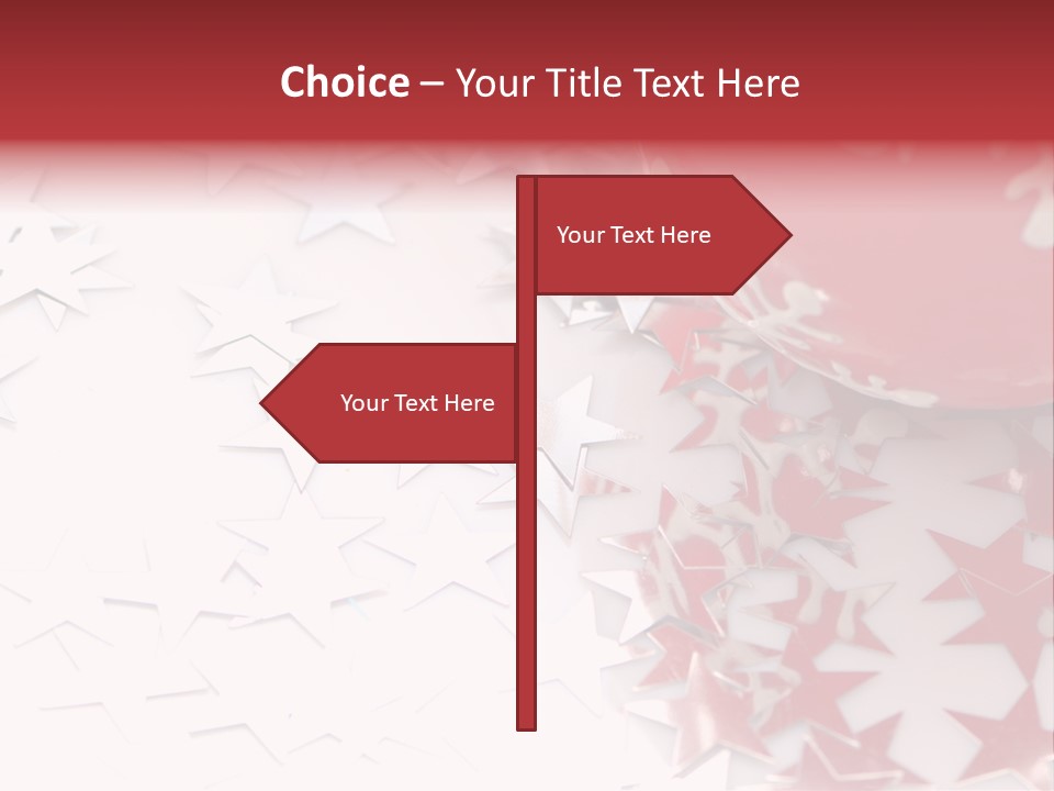 Garland Christmas Tree Ball PowerPoint Template